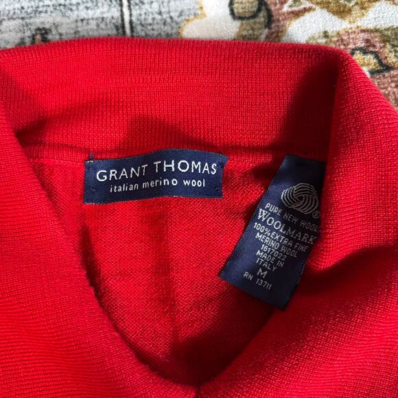 Grant Thomas Italian Fine Merino Wool Three Sweaters All Size Medium Italy - Picture 16 of 16